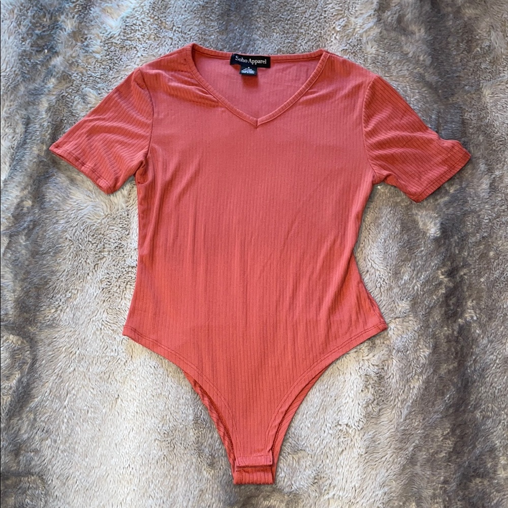 Soho Apparel Coral Bodysuit